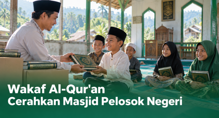 Wakaf Al-Qur’an Cerahkan Masjid Pelosok Negeri